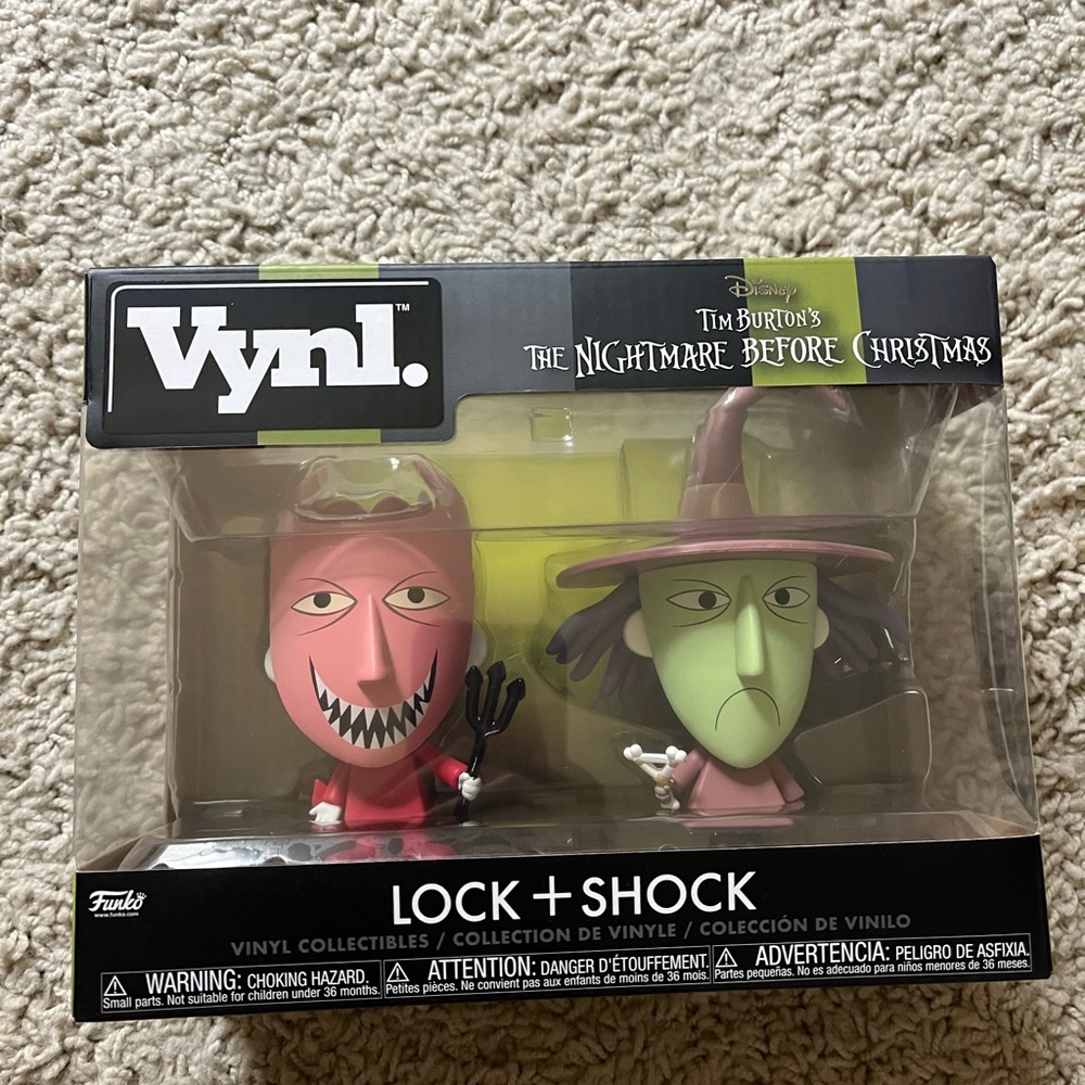 FUNKO POP NEW NIB‎ FIGURES 2 PACK VYNL LOCK SHOCK Nightmare Before CHRISTMAS D15